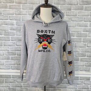 Brixton Sparks Panther Hoodie Sweatshirt NEW XL Streetwear Relaxed Casual